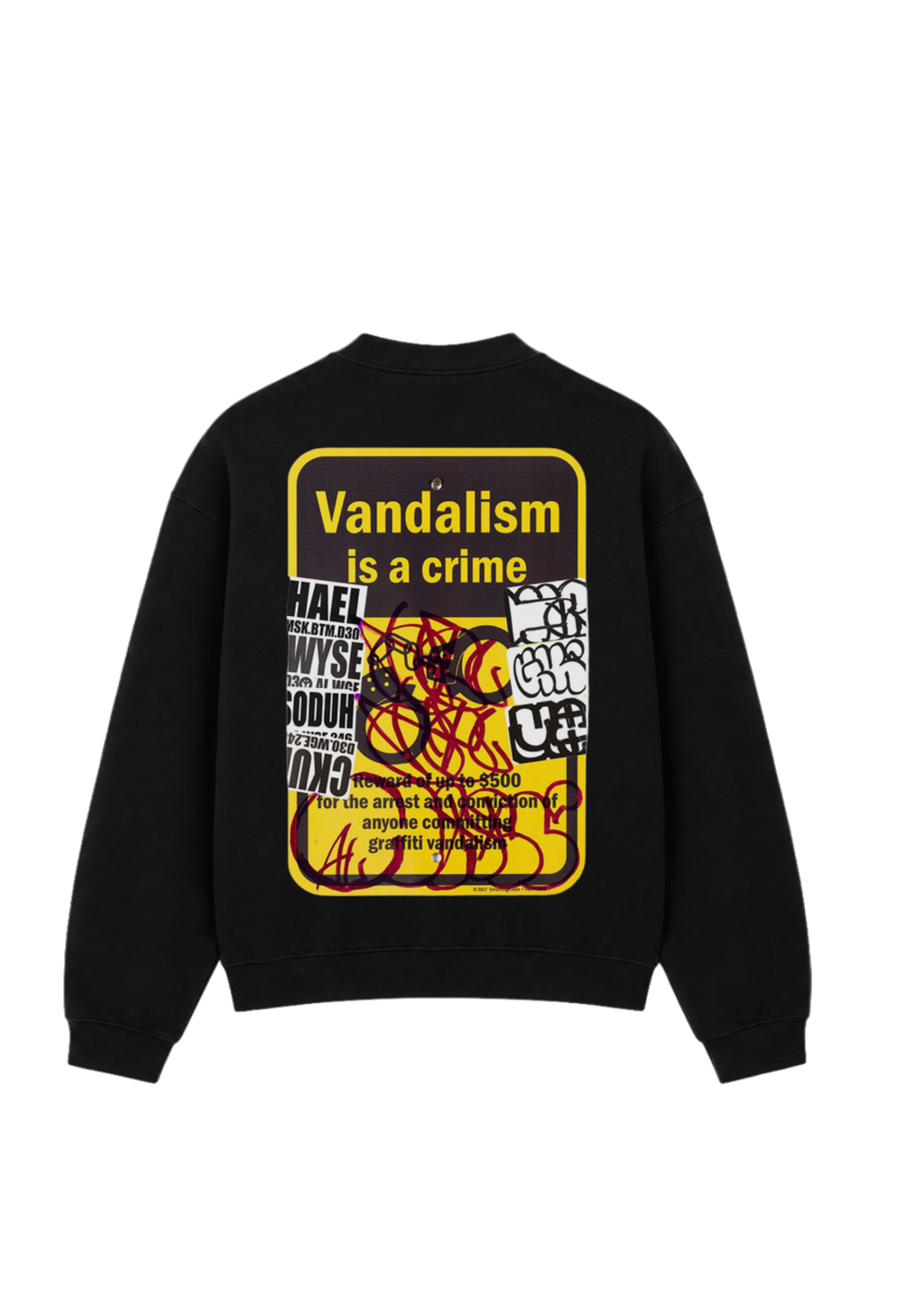 เสื้อสเวตเตอร์ลายกราฟฟิตี้