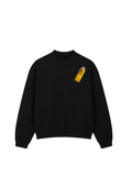 เสื้อสเวตเตอร์ลายกราฟฟิตี้สเปรย์สีเหลือง